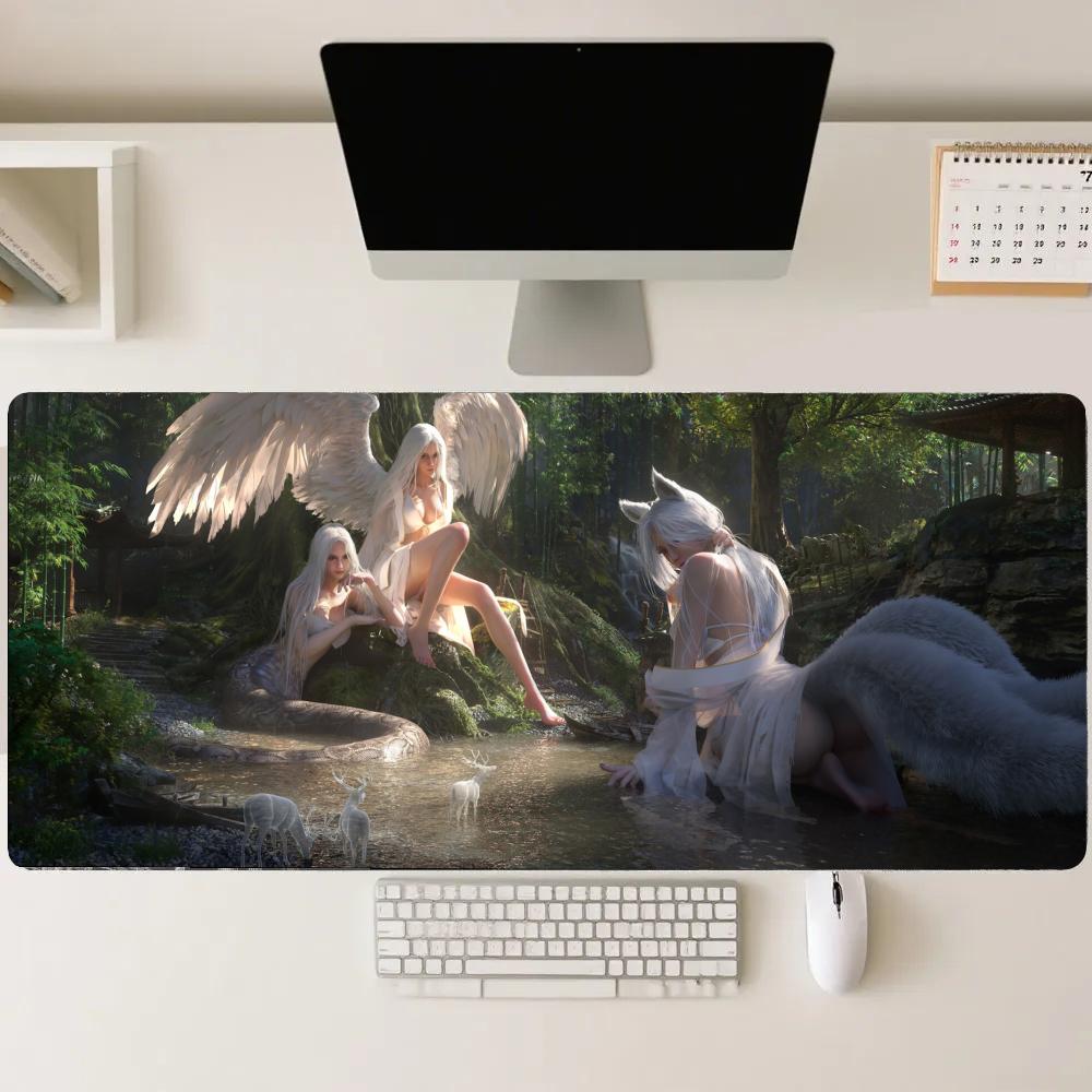Gaming Accessories Pc Setup - Tappetini da gioco Forest Girl, tappetini