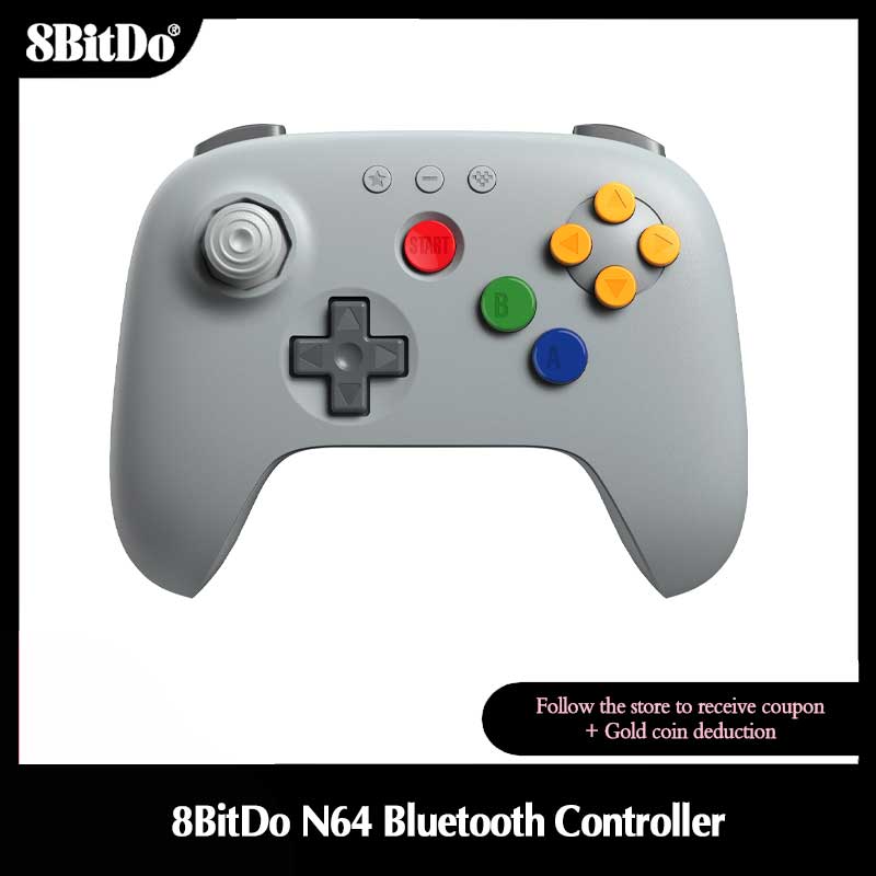 Gaming Accessories For Android - Controller Bluetooth 8BitDo Grigio N64 per