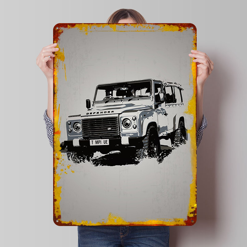 Gaming Accessories Uk - Poster UK Car Rover Defender, Targhe