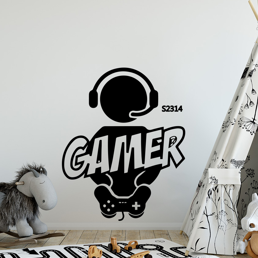 1pc Gamer Wall Art Decal For K - Gaming Accessories Bedroom recensione e prezzo