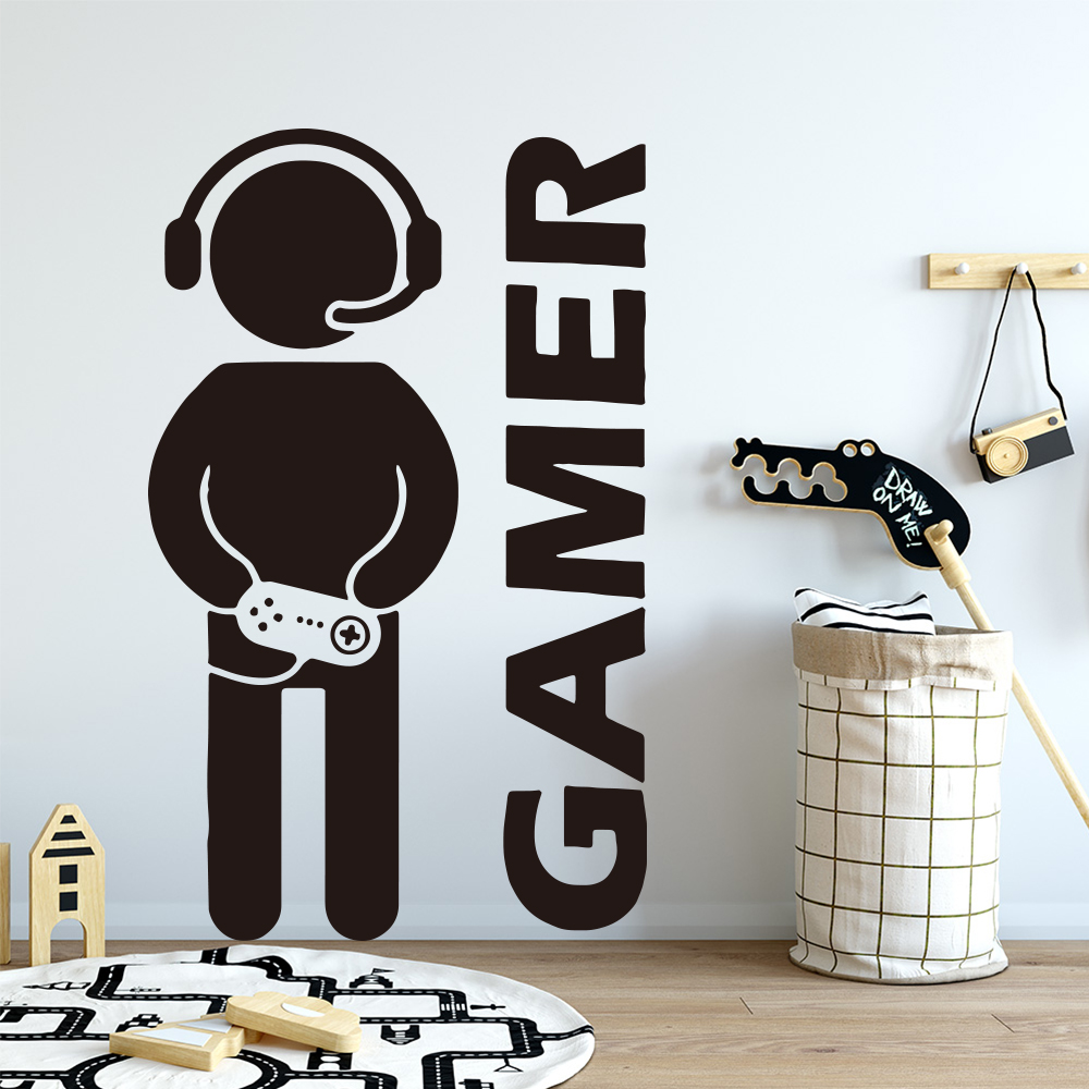 1pc Gamer Wall Art Decal For K - Gaming Accessories Bedroom recensione e prezzo